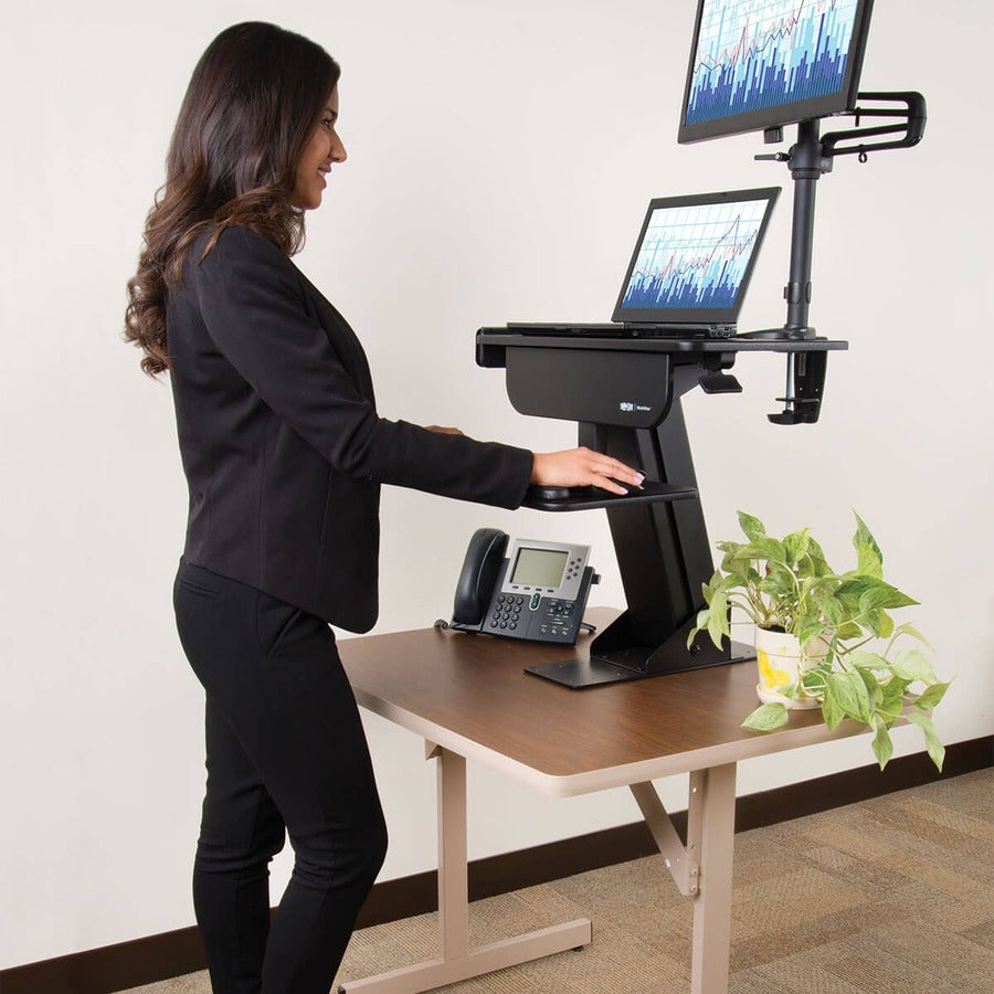 Tripp Lite by Eaton WorkWise Sit-Stand Desk-Clamp Workstation WWSSDC