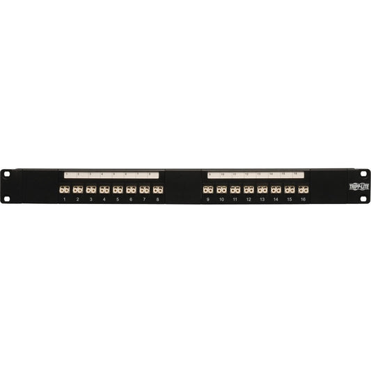 Tripp Lite 16-Port Fiber Patch Panel 62.5/125 or 50/125 LC/LC 1URM N490-016-LCLC