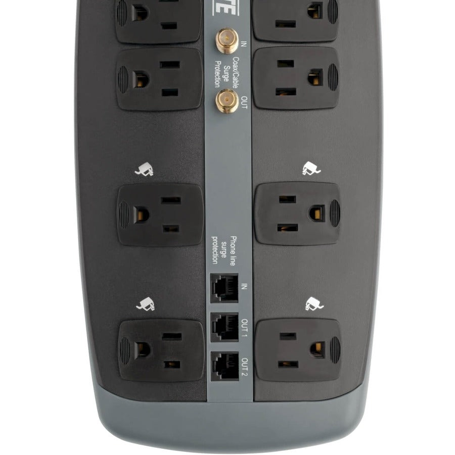 Tripp Lite TLP1008TELTV 10 Outlets Surge Suppressor TLP1008TELTV