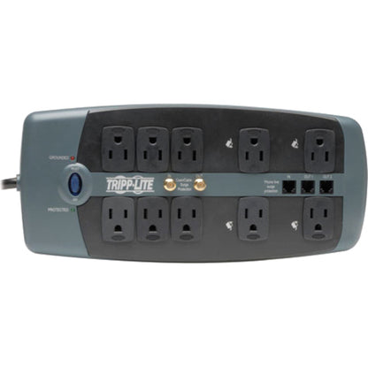 Tripp Lite TLP1008TELTV 10 Outlets Surge Suppressor TLP1008TELTV