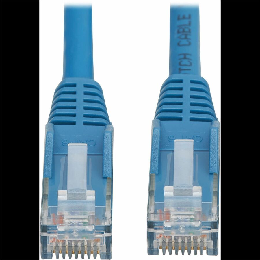 Tripp Lite by Eaton Cat6 Gigabit Snagless Molded UTP Ethernet Cable (RJ45 M/M), PoE, LSZH, Blue,2.5m N201L-2P5M-BL