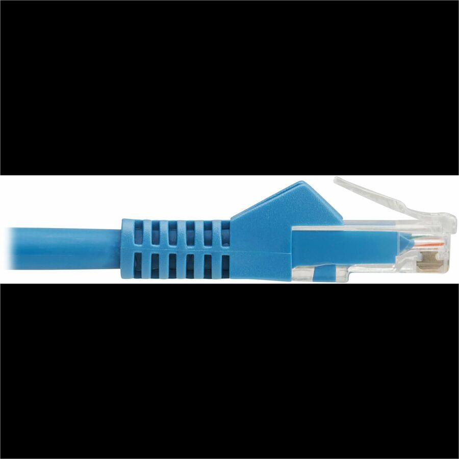 Tripp Lite by Eaton Cat6 Gigabit Snagless Molded UTP Ethernet Cable (RJ45 M/M), PoE, LSZH, Blue,2.5m N201L-2P5M-BL