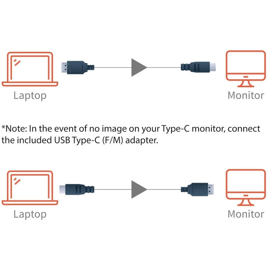 Tripp Lite by Eaton USB-C to DisplayPort Bi-Directional Adapter Cable, M/M, 6 ft. U444-006-DP-BD