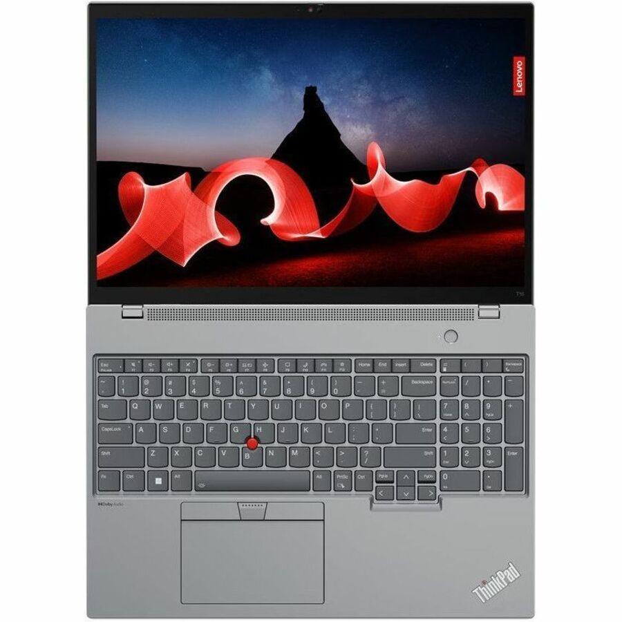 Lenovo ThinkPad T16 Gen 2 21HH001PUS 16" Notebook - WUXGA - 1920 x 1200 - Intel Core i7 13th Gen i7-1365U Deca-core (10 Core) - 16 GB Total RAM - 16 GB On-board Memory - 512 GB SSD - Storm Gray 21HH001PUS