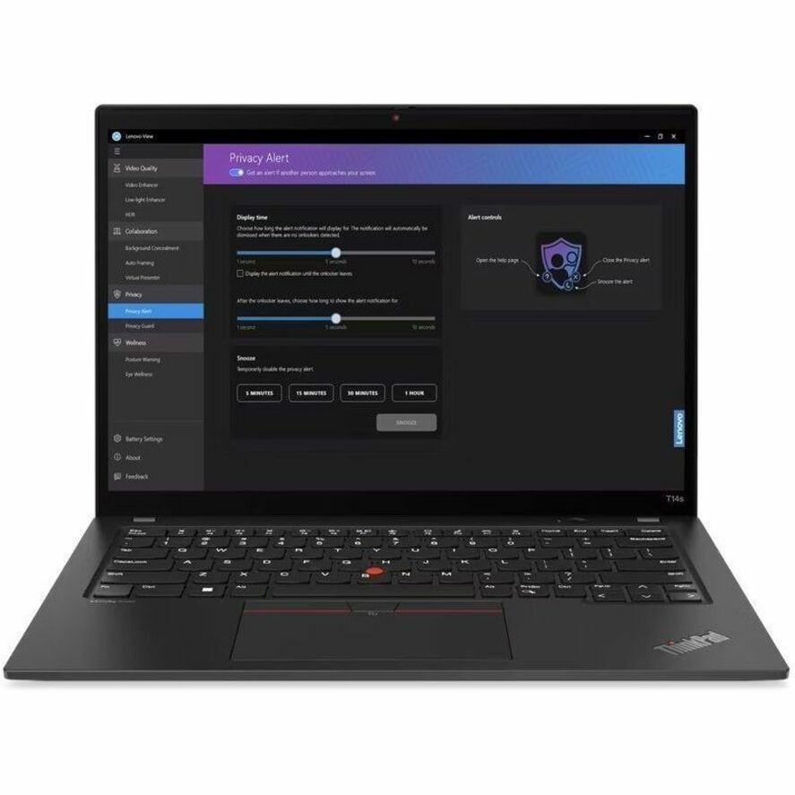 Lenovo ThinkPad T14s Gen 4 21F6008WCA 14" Touchscreen Notebook - WUXGA - 1920 x 1200 - Intel Core i5 13th Gen i5-1345U Deca-core (10 Core) 1.60 GHz - 16 GB Total RAM - 16 GB On-board Memory - 256 GB SSD - Deep Black 21F6008WCA