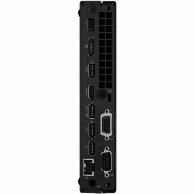 Lenovo ThinkCentre M75q Gen 2 11JN008UUS Desktop Computer - AMD Ryzen 5 PRO 5650GE Hexa-core (6 Core) 3.40 GHz - 16 GB RAM DDR4 SDRAM - 256 GB M.2 PCI Express NVMe SSD - Tiny - Black 11JN008UUS