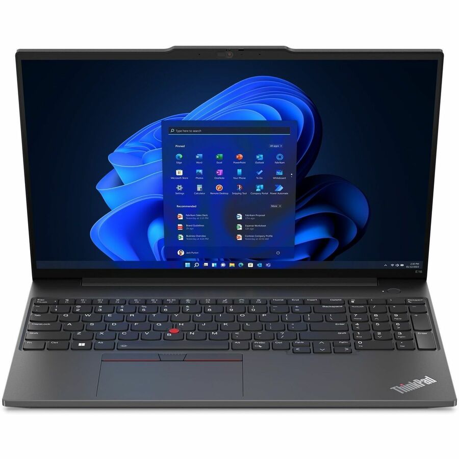 Lenovo ThinkPad E16 Gen 1 21JN00DNUS 16" Touchscreen Notebook - WUXGA - 1920 x 1200 - Intel Core i5 13th Gen i5-13500H Dodeca-core (12 Core) 2.60 GHz - 32 GB Total RAM - 16 GB On-board Memory - 512 GB SSD - Graphite Black 21JN00DNUS