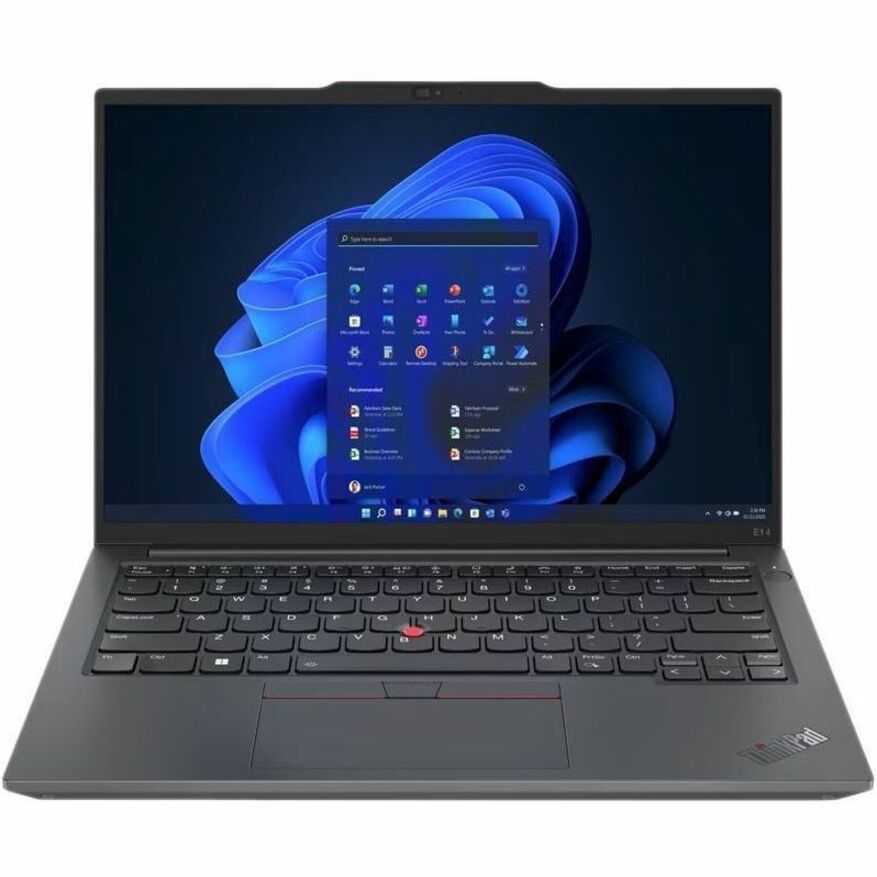 Lenovo ThinkPad E14 Gen 5 21JR001SCA 14" Notebook - WUXGA - 1920 x 1200 - AMD Ryzen 7 7730U Octa-core (8 Core) 2 GHz - 16 GB Total RAM - 8 GB On-board Memory - 512 GB SSD - Graphite Black 21JR001SCA