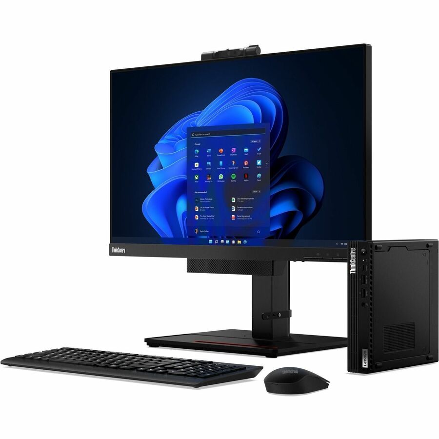 Lenovo ThinkCentre M90q Gen 3 11U50068US Desktop Computer - Intel Core i5 12th Gen i5-12500 Hexa-core (6 Core) 3 GHz - 8 GB RAM DDR5 SDRAM - 256 GB M.2 PCI Express NVMe 4.0 x4 SSD - Tiny - Black 11U50068US