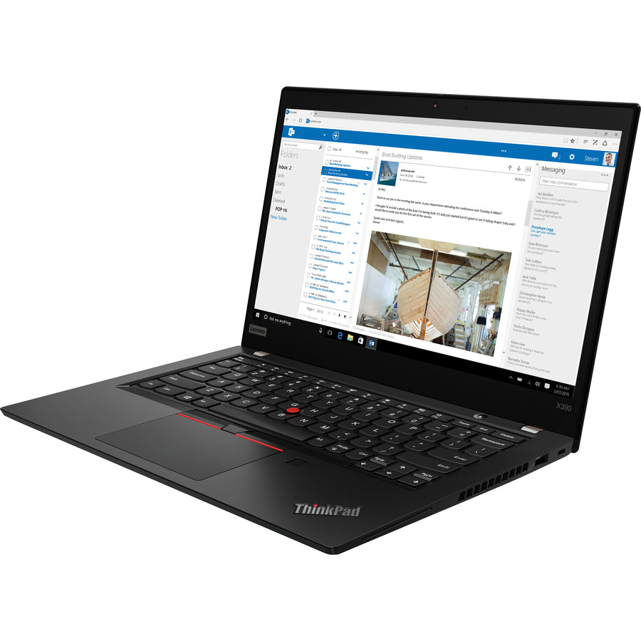 Lenovo ThinkPad X390 20SC0008CA 13.3" Touchscreen Notebook - 1920 x 1080 - Intel Core i7 10th Gen i7-10510U Quad-core (4 Core) 1.80 GHz - 16 GB Total RAM - 512 GB SSD - Black 20SC0008CA