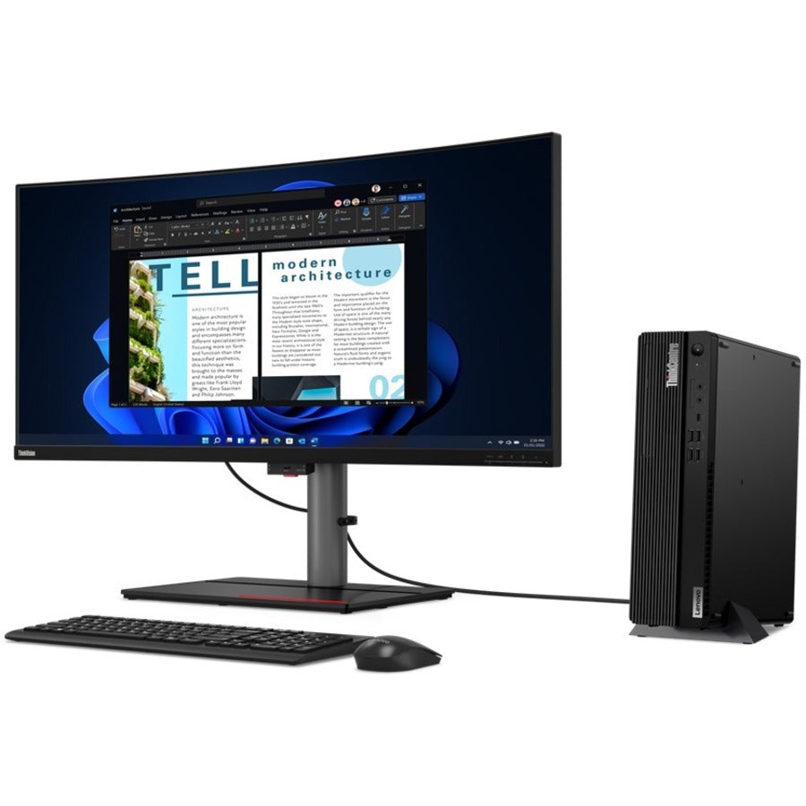 Lenovo ThinkCentre M80s Gen 3 11TG0009CA Desktop Computer - Intel Core i5 12th Gen i5-12500 Hexa-core (6 Core) 3 GHz - 8 GB RAM DDR5 SDRAM - 1 TB HDD - Small Form Factor - Black 11TG0009CA