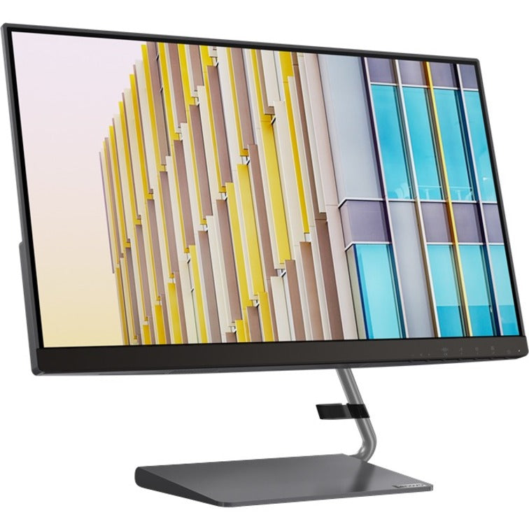 Lenovo Q24h-10 23.8" WQHD WLED LCD Monitor - 16:9 - Gray 66A8GCC6US