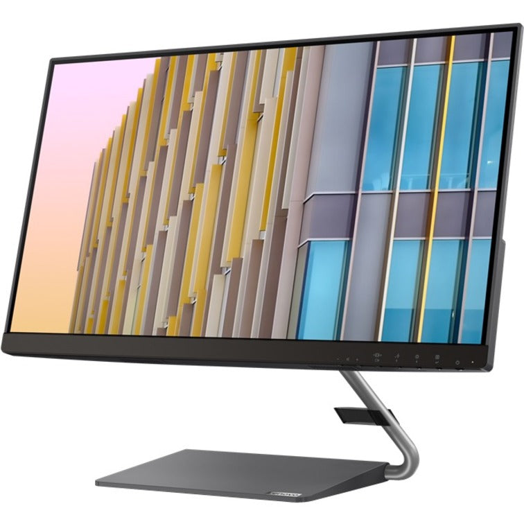 Lenovo Q24h-10 23.8" WQHD WLED LCD Monitor - 16:9 - Gray 66A8GCC6US