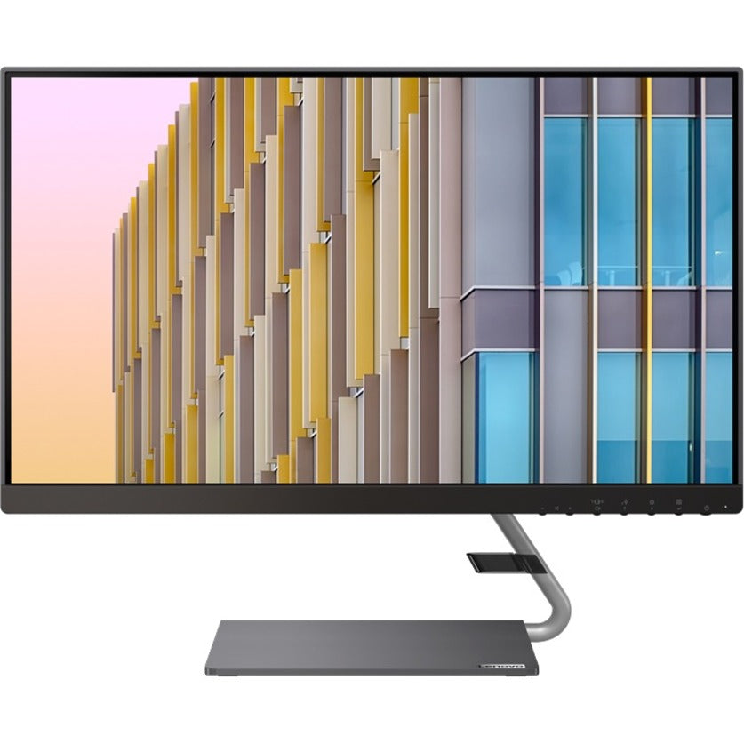 Lenovo Q24h-10 23.8" WQHD WLED LCD Monitor - 16:9 - Gray 66A8GCC6US