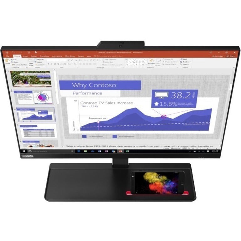 Lenovo ThinkCentre M90a 11CD009FUS All-in-One Computer - Intel Core i5 10th Gen i5-10500 Hexa-core (6 Core) 3.10 GHz - 16 GB RAM DDR4 SDRAM - 256 GB M.2 PCI Express NVMe 3.0 x4 SSD - 23.8" Full HD 1920 x 1080 - Desktop - Black 11CD009FUS