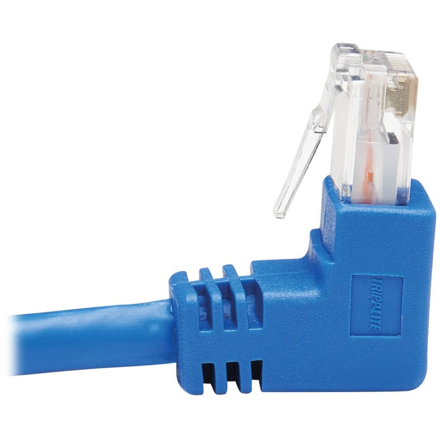 Tripp Lite by Eaton N204-020-BL-DN Down-Angle Cat6 UTP Patch Cable - 20 ft., M/M, Blue N204-020-BL-DN