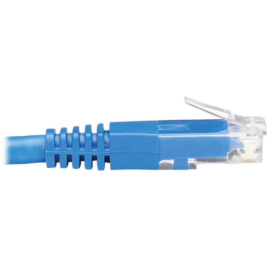 Tripp Lite by Eaton N204-020-BL-DN Down-Angle Cat6 UTP Patch Cable - 20 ft., M/M, Blue N204-020-BL-DN