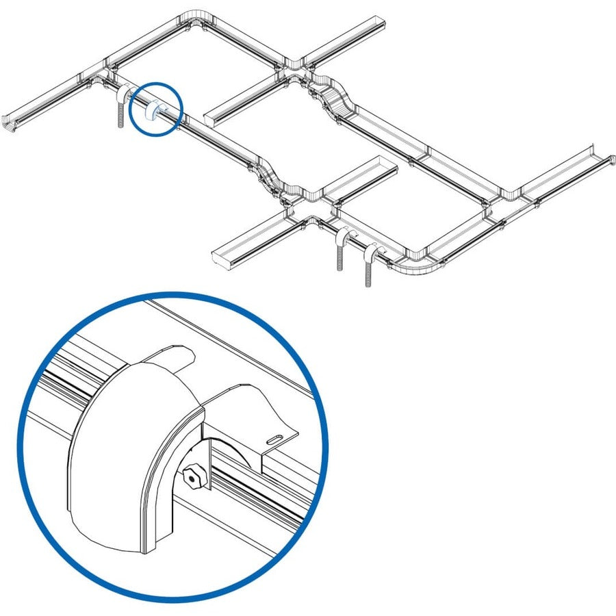 Tripp Lite by Eaton Toolless Movable Waterfall Adapter Kit for Fiber Routing System, 130 mm SRFC4WTRFL