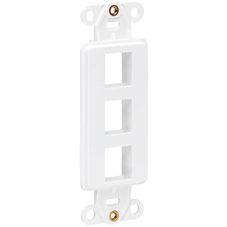 Tripp Lite by Eaton Center Plate Insert, Decora Style - Vertical, 3 Ports N042D-003V-WH