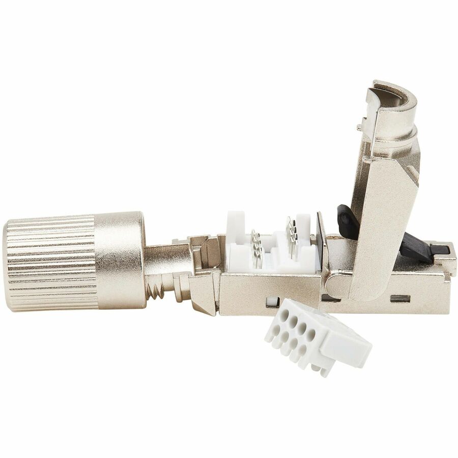 Tripp Lite by Eaton Cat8 STP Class 1 Field-Termination Plug, 568A/568B, TAA N233-SHC8-1