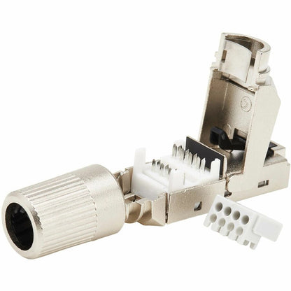 Tripp Lite by Eaton Cat8 STP Class 1 Field-Termination Plug, 568A/568B, TAA N233-SHC8-1