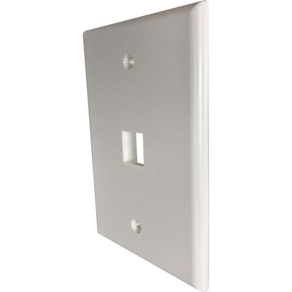 Tripp Lite by Eaton Safe-IT 1-Port Single-Gang Keystone Wall Plate, Antibacterial, Ivory Matte, TAA N042AB-001-IVM