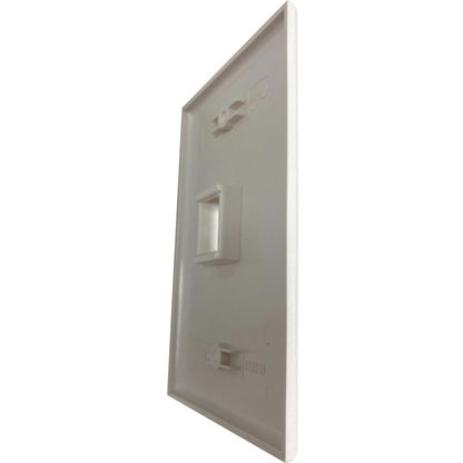 Tripp Lite by Eaton Safe-IT 1-Port Single-Gang Keystone Wall Plate, Antibacterial, Ivory Matte, TAA N042AB-001-IVM