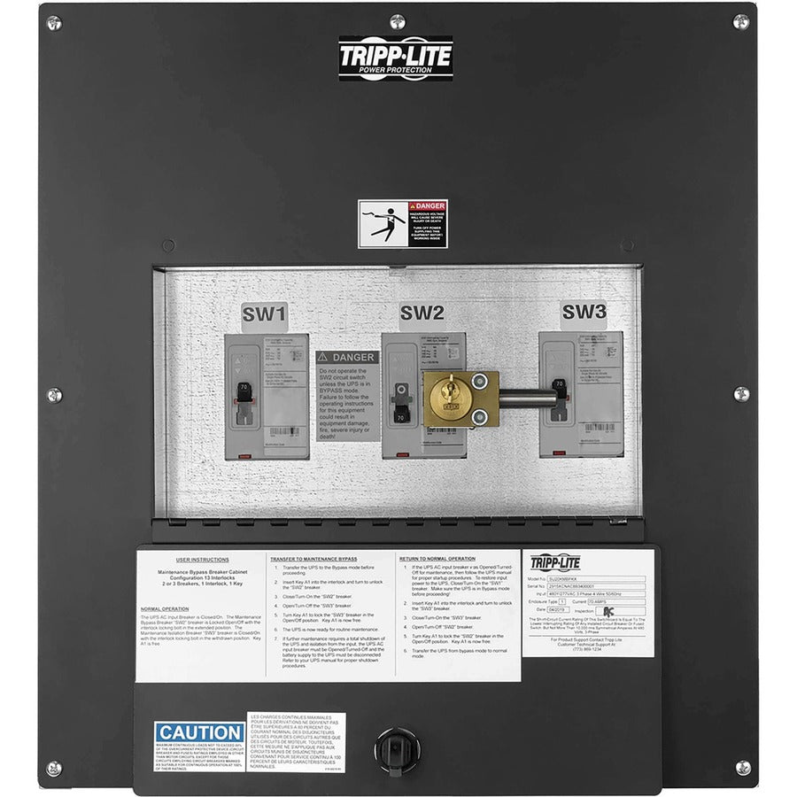 Tripp Lite by Eaton UPS Maintenance Bypass Panel for SUTX20K - 4 Breakers SUT20KMBPX