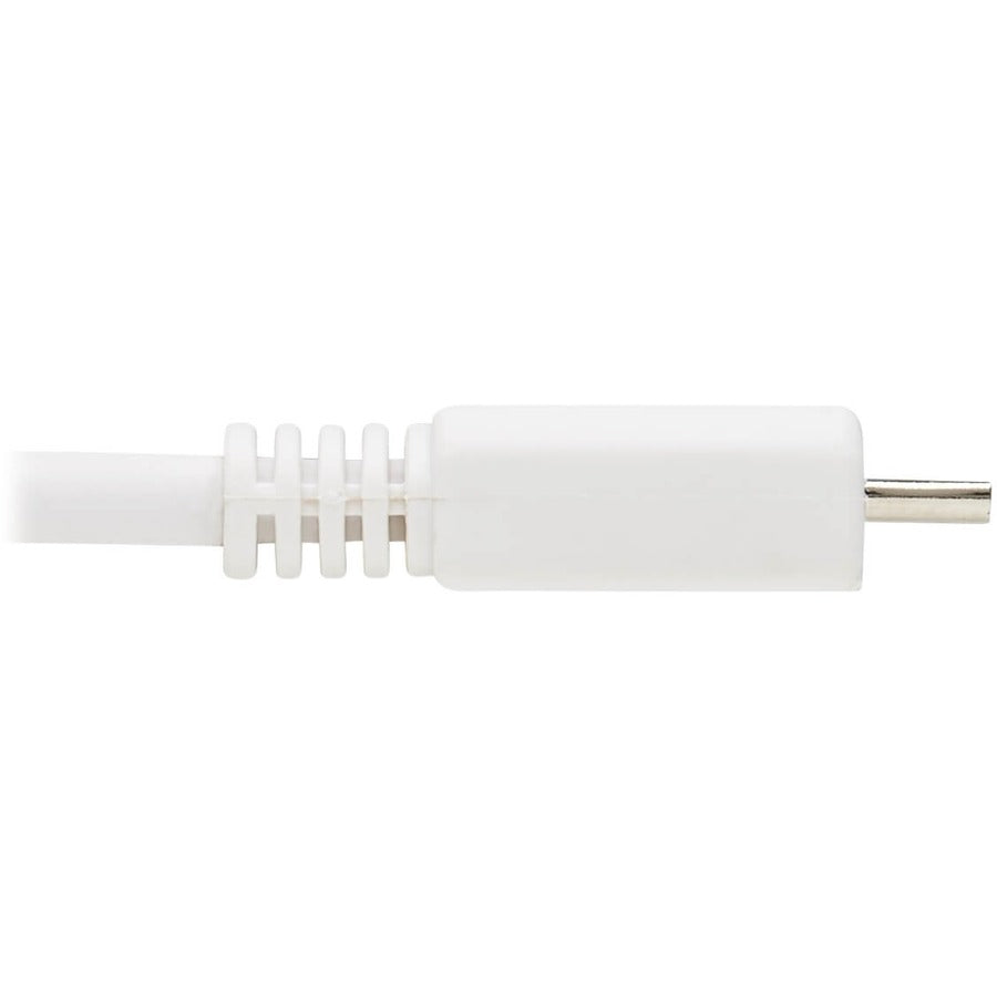 Tripp Lite Safe-IT USB-A to USB Micro-B Antibacterial Cable (M/M), USB 2.0, White, 6 ft. U050AB-006-WH