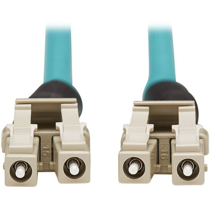 Tripp Lite by Eaton N820-02M-IND 10Gb Duplex Multimode 50/125 OM3 Fiber Patch Cable, Aqua, 2 m N820-02M-IND