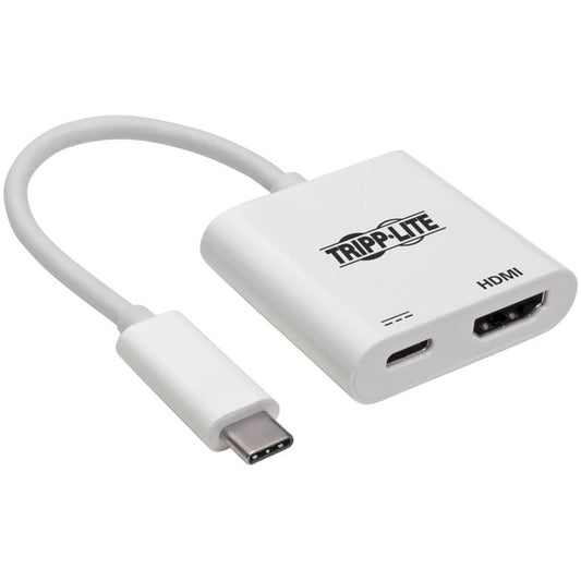 Tripp Lite by Eaton U444-06N-H4K6WC USB-C 3.1 to HDMI 4K Adapter, M/F, White U444-06N-H4K6WC