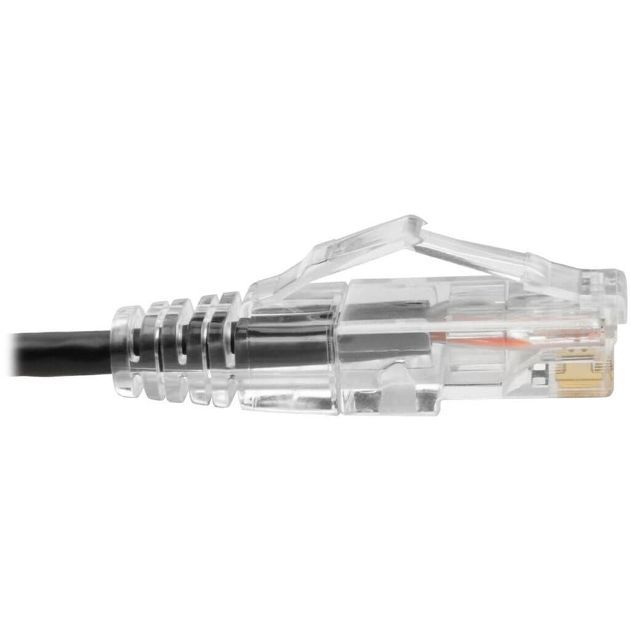 Tripp Lite by Eaton Cat6 UTP Patch Cable (RJ45) - M/M, Gigabit, Snagless, Molded, Slim, Black, 1 ft. N201-S01-BK