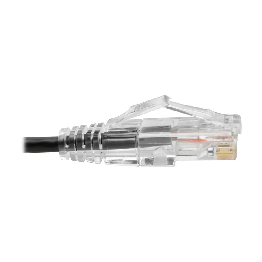 Tripp Lite by Eaton Cat6 UTP Patch Cable (RJ45) - M/M, Gigabit, Snagless, Molded, Slim, Black, 1 ft. N201-S01-BK