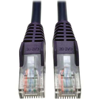 Tripp Lite by Eaton Cat5e 350 MHz Snagless Molded UTP Patch Cable (RJ45 M/M), Purple, 25 ft N001-025-PU