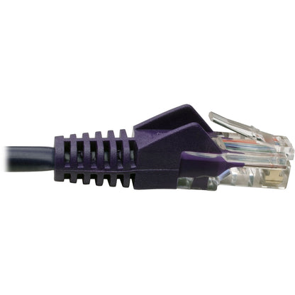 Tripp Lite by Eaton Cat5e 350 MHz Snagless Molded UTP Patch Cable (RJ45 M/M), Purple, 25 ft N001-025-PU