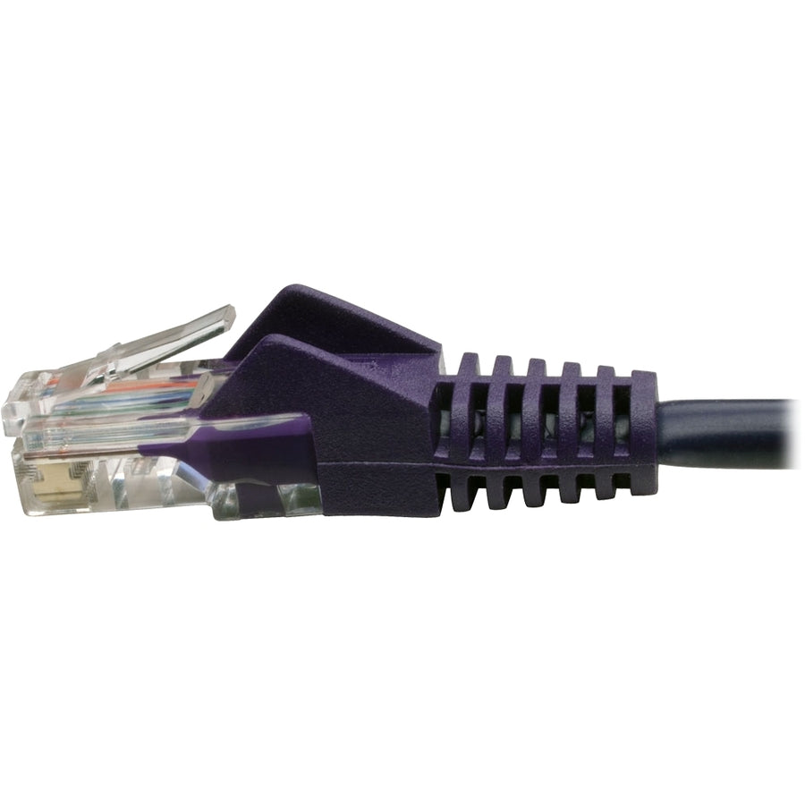 Tripp Lite by Eaton Cat5e 350 MHz Snagless Molded UTP Patch Cable (RJ45 M/M), Purple, 25 ft N001-025-PU