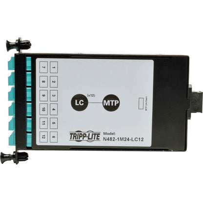 Tripp Lite 24-Fiber Patch Panel MTP/MPO to x12 LC 10Gb Breakout Cassette N482-1M24-LC12