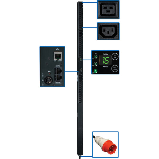 Tripp Lite by Eaton Monitored PDU3XVN10G16 36-Outlets 11kVA PDU PDU3XVN10G16