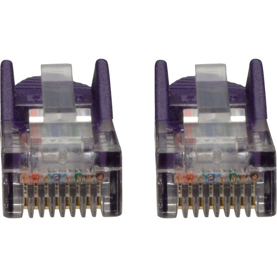 Tripp Lite by Eaton Cat5e 350 MHz Snagless Molded UTP Patch Cable (RJ45 M/M), Purple, 3 ft N001-003-PU