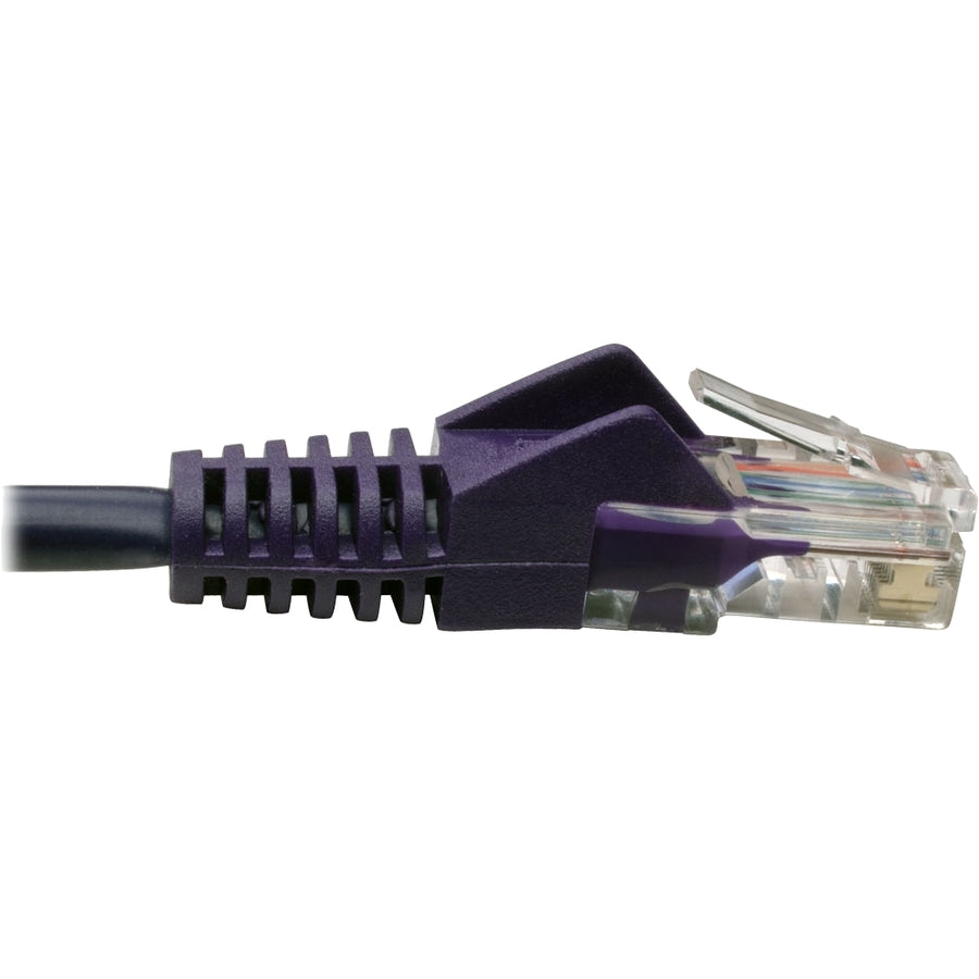 Tripp Lite by Eaton Cat5e 350 MHz Snagless Molded UTP Patch Cable (RJ45 M/M), Purple, 3 ft N001-003-PU