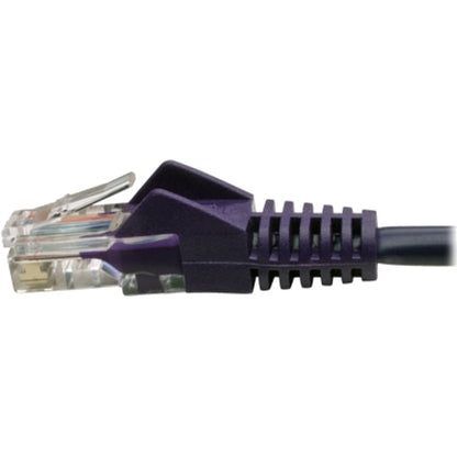 Tripp Lite by Eaton Cat5e 350 MHz Snagless Molded UTP Patch Cable (RJ45 M/M), Purple, 3 ft N001-003-PU