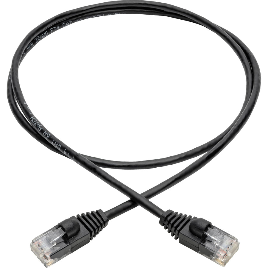 Tripp Lite by Eaton Gigabit N261-S03-BK Cat.6a UTP Patch Network Cable N261-S03-BK