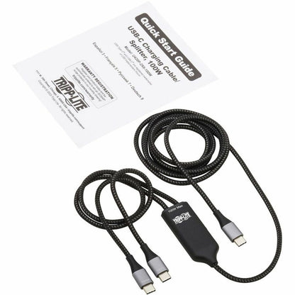 Tripp Lite by Eaton USB-C Charging Cable/Splitter (M/2xM) - 100W PD Charging, 6 ft. (1.8 m) U420P-2X6-100W