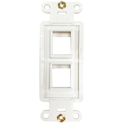 Tripp Lite by Eaton N042DAB-002V-IV 2-Port Antibacterial Wall-Mount Insert, Ivory N042DAB-002V-IV