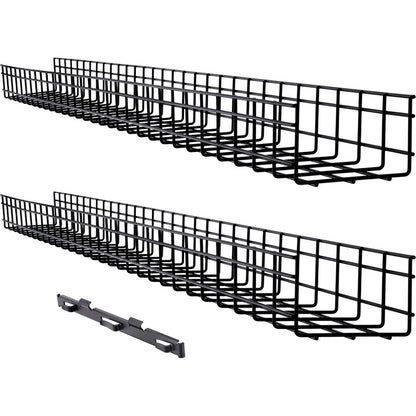 Tripp Lite by Eaton Wire Mesh Cable Tray - 150 x 100 x 1500 mm (6 in. x 4 in. x 5 ft.) 2-Pack SRWB6410X2STR