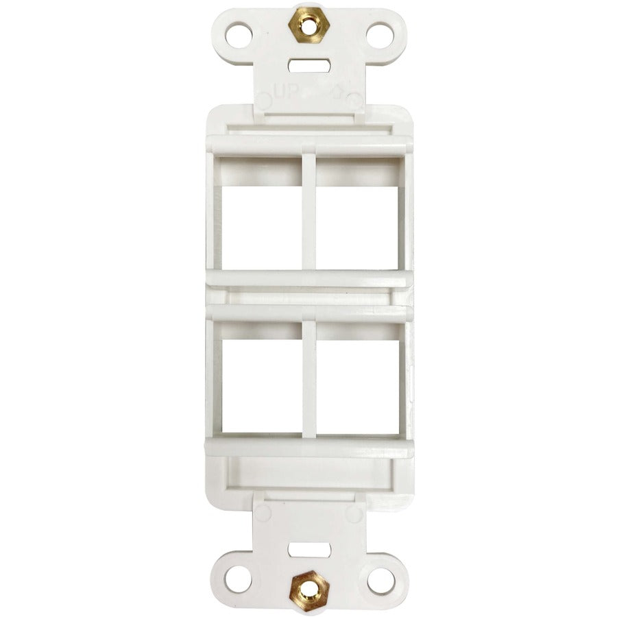 Tripp Lite by Eaton N042DAB-004V-IV 4-Port Antibacterial Wall-Mount Insert, Ivory N042DAB-004V-IV