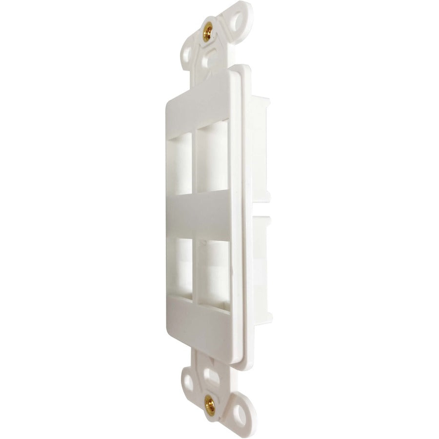 Tripp Lite by Eaton N042DAB-004V-IV 4-Port Antibacterial Wall-Mount Insert, Ivory N042DAB-004V-IV