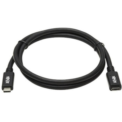 Tripp Lite by Eaton U421-003 USB-C Extension Cable, M/F, Black, 3 ft. (0.9 m) U421-003