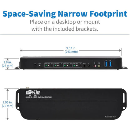 Tripp Lite by Eaton B005-HUA4 4-Port HDMI/USB KVM Switch B005-HUA4