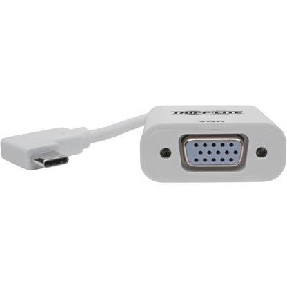 Tripp Lite by Eaton U444-06N-VGA-RA Right-Angle USB-C to VGA Adapter, M/F, White U444-06N-VGA-RA